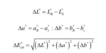 CIELAB色差计算公式403